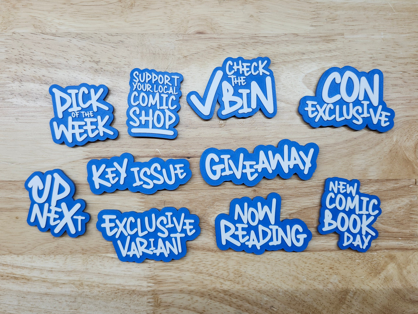 TEXT PHRASE – COMIC BUNDLE – (BLUE)