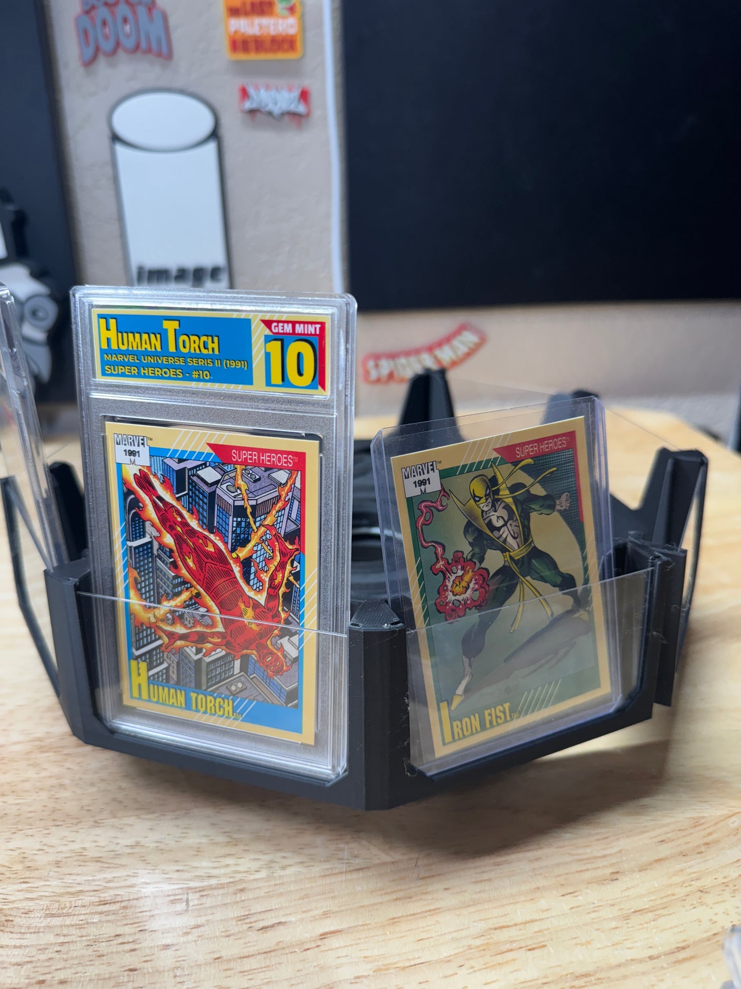 GEN2 Trading Card Spinning Display Stand - NO WHAMblem