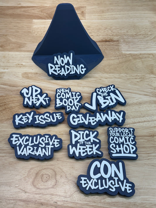 TEXT PHRASE – COMIC STAND BUNDLE – (NAVY)