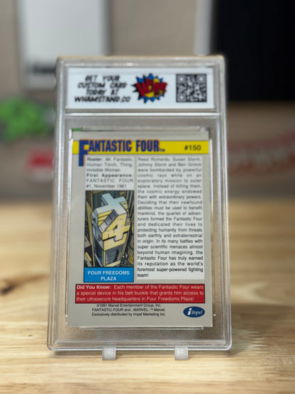 Fantastic Four Marvel Universe Seris II Card in Custom WHAM! Slab