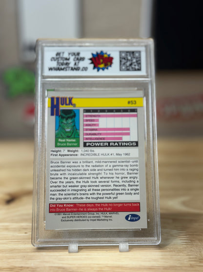 HULK Marvel Universe Seris II Card in Custom WHAM! Slab